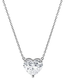 【送料無料】 バッジェリーミシュカ レディース ネックレス・チョーカー・ペンダントトップ アクセサリー Certified Lab Grown Diamond Heart Solitaire Pendant Necklace (2 ct. t.w.) in 14k Gold 16" + 2" extender White Gold