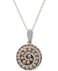 【送料無料】 ル ヴァン レディース ネックレス・チョーカー・ペンダントトップ アクセサリー Chocolatier&reg; Diamond Spiral 18" Pendant Necklace (1-1/4 ct. t.w.) in 14k White Gold White Gold