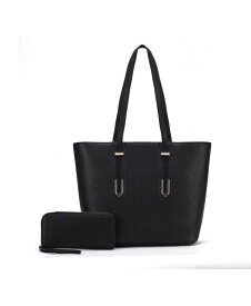 【送料無料】 MKFコレクション レディース ハンドバッグ バッグ Mina Handbag Set Women's Tote Bag and Wristlet Wallet by Mia K Black