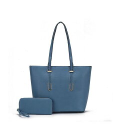 【送料無料】 MKFコレクション レディース ハンドバッグ バッグ Mina Handbag Set Women's Tote Bag and Wristlet Wallet by Mia K Denim