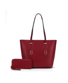 【送料無料】 MKFコレクション レディース ハンドバッグ バッグ Mina Handbag Set Women's Tote Bag and Wristlet Wallet by Mia K Red