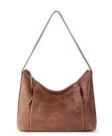 【送料無料】 ザサック レディース ハンドバッグ バッグ Brook Leather Hobo Teak Leaf Emboss