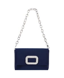 【送料無料】 ニナ レディース ショルダーバッグ バッグ Shoulder Bag with Crystal Ornament And Strap Navy