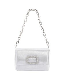 【送料無料】 ニナ レディース ショルダーバッグ バッグ Shoulder Bag with Crystal Ornament And Strap Silver