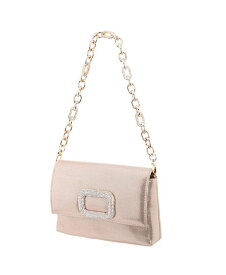 【送料無料】 ニナ レディース ショルダーバッグ バッグ Shoulder Bag with Crystal Ornament And Strap Taupe