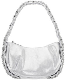 【送料無料】 ニナ レディース ハンドバッグ バッグ Braided Crystal Hobo Bag True Silver