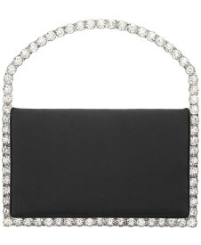 【送料無料】 ニナ レディース ハンドバッグ バッグ Satin with Crystal Frame Bag Black