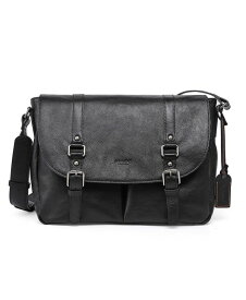 【送料無料】 オールドトレンド レディース ショルダーバッグ バッグ Women's Genuine Leather Moonlight Messenger Bag Black