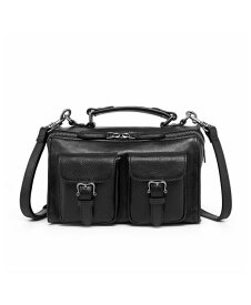 【送料無料】 オールドトレンド レディース ショルダーバッグ バッグ Women's Genuine Leather Las Luna Crossbody Bag Black