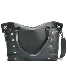 【送料無料】 ハミット レディース トートバッグ バッグ Daniel Large Leather Tote Black Gunmetal