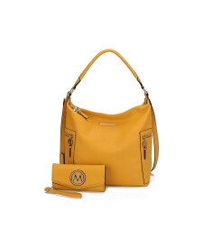 【送料無料】 MKFコレクション レディース 財布 アクセサリー Ophelia Women's Hobo Bag with Wallet by Mia K Yellow