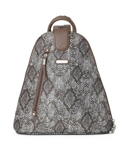 �o�b�K���[�j ���f�B�[�X �o�b�O �o�b�N�p�b�N�E�����b�N�T�b�N Baggallini Metro with Wristlet Backpack Tan Python �^��