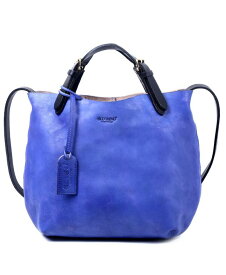 【送料無料】 オールドトレンド レディース トートバッグ バッグ Women's Genuine Leather Dip Dye Tote Sky Blue