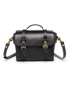 【送料無料】 オールドトレンド レディース ハンドバッグ バッグ Women's Genuine Leather Focus Mini Satchel Bag Black