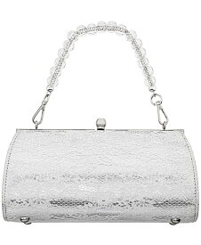 【送料無料】 ニナ レディース クラッチバッグ バッグ Vintage-Like Style Clutch White Silver