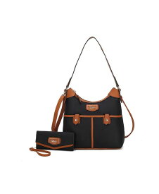 【送料無料】 MKFコレクション レディース ハンドバッグ バッグ Harper Nylon Hobo Shoulder Handbag with Matching Wallet by Mia K- 2 pieces Cognac