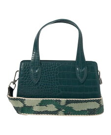 【送料無料】 アーバンオリジナルス レディース ショルダーバッグ バッグ August Croc-effect Faux Leather Crossbody Bag Green