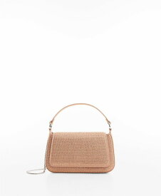 【送料無料】 マンゴ レディース ハンドバッグ バッグ Women's Mini Rhinestone Chain Bag Light Pink