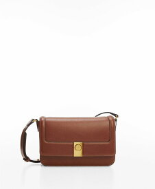 【送料無料】 マンゴ レディース ショルダーバッグ バッグ Women's Flap Detail Crossbody Bag Leather