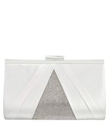 【送料無料】 ニナ レディース クラッチバッグ バッグ Women's Pleated Stain Crystal Frame Clutch White