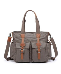 TSD�u�����h ���f�B�[�X �o�b�O �g�[�g�o�b�O �R�[�g TSD BRAND Urban Light Coated Canvas Tote Bag Olive �I���[�u