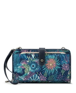 �T�b�N���[�c ���f�B�[�X �A�N�Z�T���[ PC�E���o�C���M�A�P�[�X Sakroots Women's Recycled Ecotwill Smartphone Crossbody Wallet Royal Blue Seascape �u���[