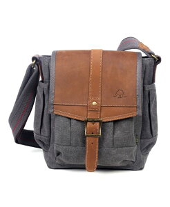 TSD�u�����h ���f�B�[�X �o�b�O �V�����_�[�o�b�O TSD BRAND Turtle Ridge Canvas Crossbody Bag Gray �O���[