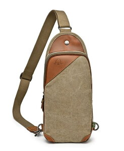 TSDuh fB[X obO {fBobOEEGXg|[` TSD BRAND Canna Canvas Sling Bag Olive I[u