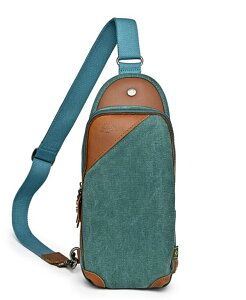 TSDuh fB[X obO {fBobOEEGXg|[` TSD BRAND Canna Canvas Sling Bag Teal eB[