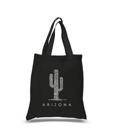【送料無料】 エルエーポップアート レディース トートバッグ バッグ Arizona Cities - Small Word Art Tote Bag Black