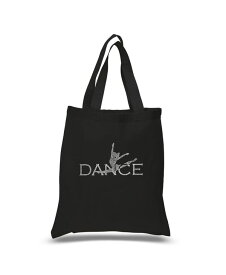 【送料無料】 エルエーポップアート レディース トートバッグ バッグ Dancer - Small Word Art Tote Bag Black