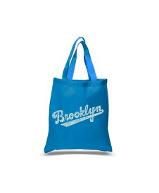 【送料無料】 エルエーポップアート レディース トートバッグ バッグ Brooklyn Neighborhoods - Small Word Art Tote Bag Sapphire