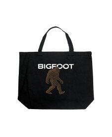 【送料無料】 エルエーポップアート レディース トートバッグ バッグ Bigfoot - Large Word Art Tote Bag Black