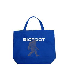 【送料無料】 エルエーポップアート レディース トートバッグ バッグ Bigfoot - Large Word Art Tote Bag Royal