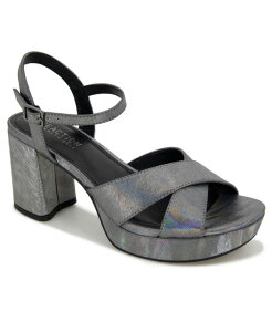 �P�l�X�R�[�� ���f�B�[�X �V���[�Y �T���_�� �v���b�g�t�H�[�� Kenneth Cole Reaction Women's Reeva Criss-Cross Platform Dress Sandals Pewter �s���[�^�[
