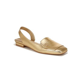 【送料無料】 フランコサルト レディース パンプス シューズ Teagan Square Toe Slingbacks Gold Faux Leather