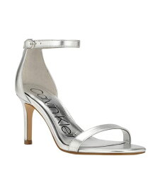 【送料無料】 カルバンクライン レディース サンダル シューズ Women's Fairy Dress Sandals Silver Faux Leather