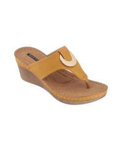 �W�[�V�[�V���[�Y ���f�B�[�X �V���[�Y �T���_�� GC Shoes Genelle Wedge Sandal Yellow �C�G���[