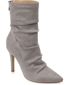 【送料無料】 ジュルネ コレクション レディース ブーツ・レインブーツ シューズ Women's Markie Stiletto Booties Gray