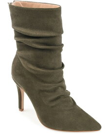 【送料無料】 ジュルネ コレクション レディース ブーツ・レインブーツ シューズ Women's Markie Stiletto Booties Olive