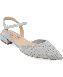 �W�����l �R���N�V���� ���f�B�[�X �V���[�Y �p���v�X Journee Collection Women's Ansley Wide Width Mary Jane Pointed Toe Flats Blue �u���[