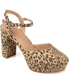 【送料無料】 ジュルネ コレクション レディース パンプス シューズ Women's Roslynn Platform Heels Leopard