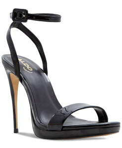�A���h ���f�B�[�X �V���[�Y �T���_�� �v���b�g�t�H�[�� ALDO Women's Kat Two-Piece Platform Dress Sandals Black �u���b�N
