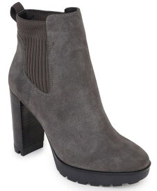 【送料無料】 ケネスコール レディース ブーツ・レインブーツ シューズ Women's Junne Lug Sole Chelsea Narrow Booties Asphalt Suede