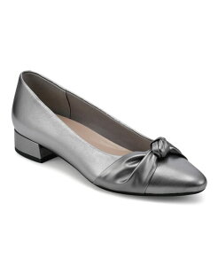yz C[W[Xsbg fB[X pvX V[Y Women's Eflex Caster Slip-on Block Heel Dress Pumps Pewter Leather