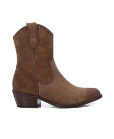 【送料無料】 キシタイ レディース ブーツ・レインブーツ シューズ Women's Italian Western Suede Booties Carmela Collection By XTI Taupe