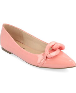 �W�����l �R���N�V���� ���f�B�[�X �V���[�Y �p���v�X Journee Collection Women's Clareene Chain Pointed Toe Flats Blush �u���b�V��