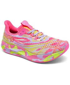 【送料無料】 アシックス レディース スニーカー ランニングシューズ シューズ Women's Noosa Tri 15 Running Sneakers from Finish Line Hot Pink Safety Yellow