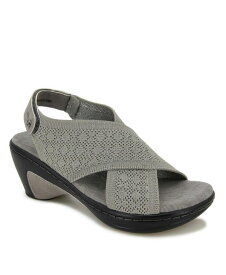 【送料無料】 ジャイビーユー レディース サンダル シューズ Women's Alyssa Wedge Sandals Gray Shimmer