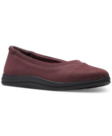 【送料無料】 クラークス レディース スリッポン・ローファー シューズ Women's Breeze Ayla Round-Toe Slip-On Flats Burgundy